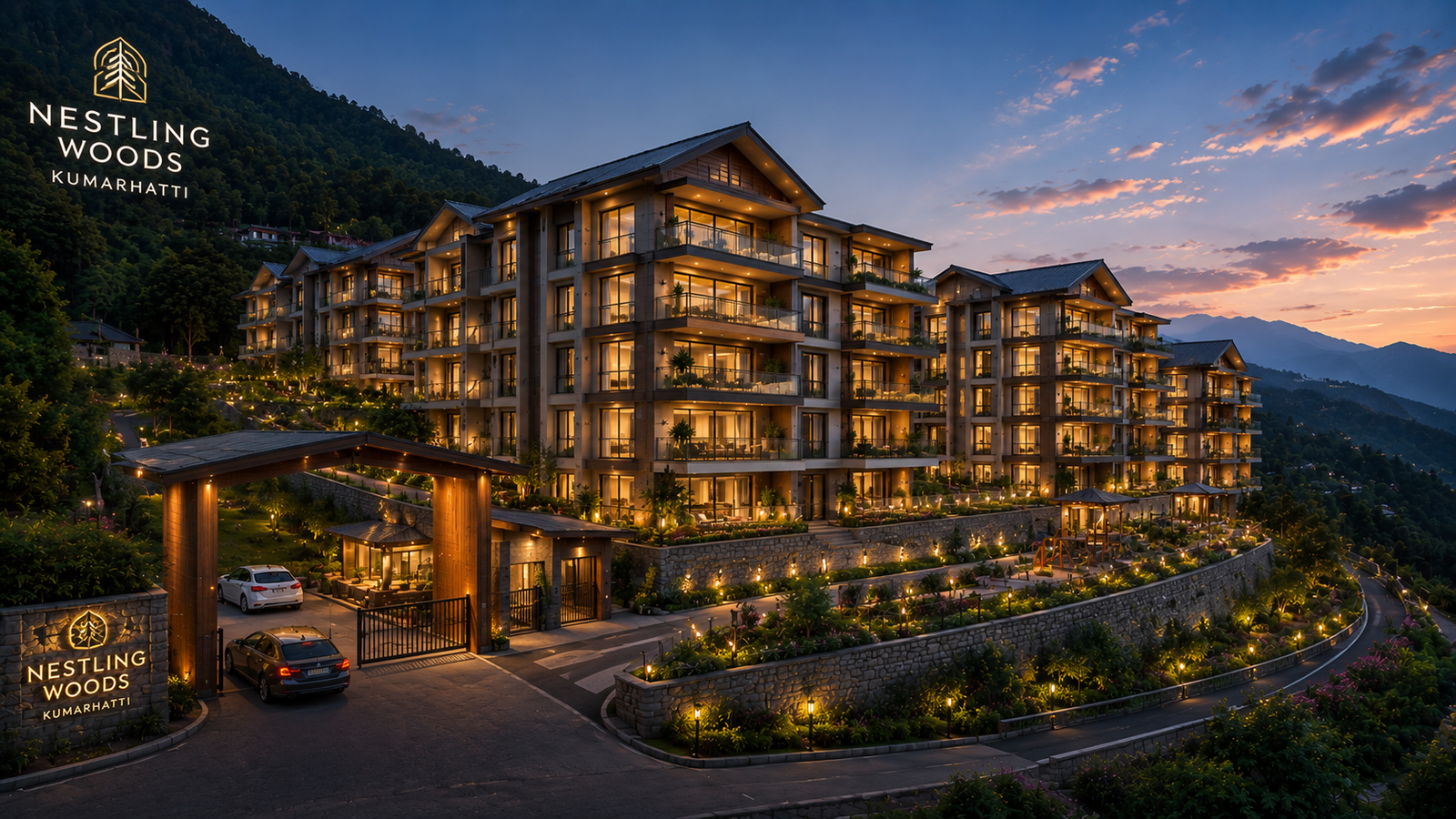 Nestling Wood Kumarhatti mountain view flats
